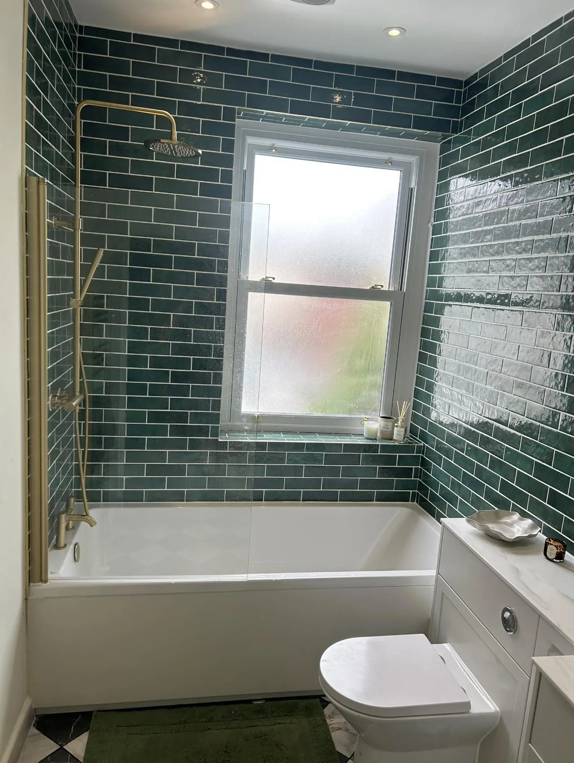 Modern Green Bathroom